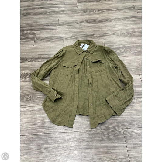 Top Long Sleeve By Grace + Karma In Green, Size: M