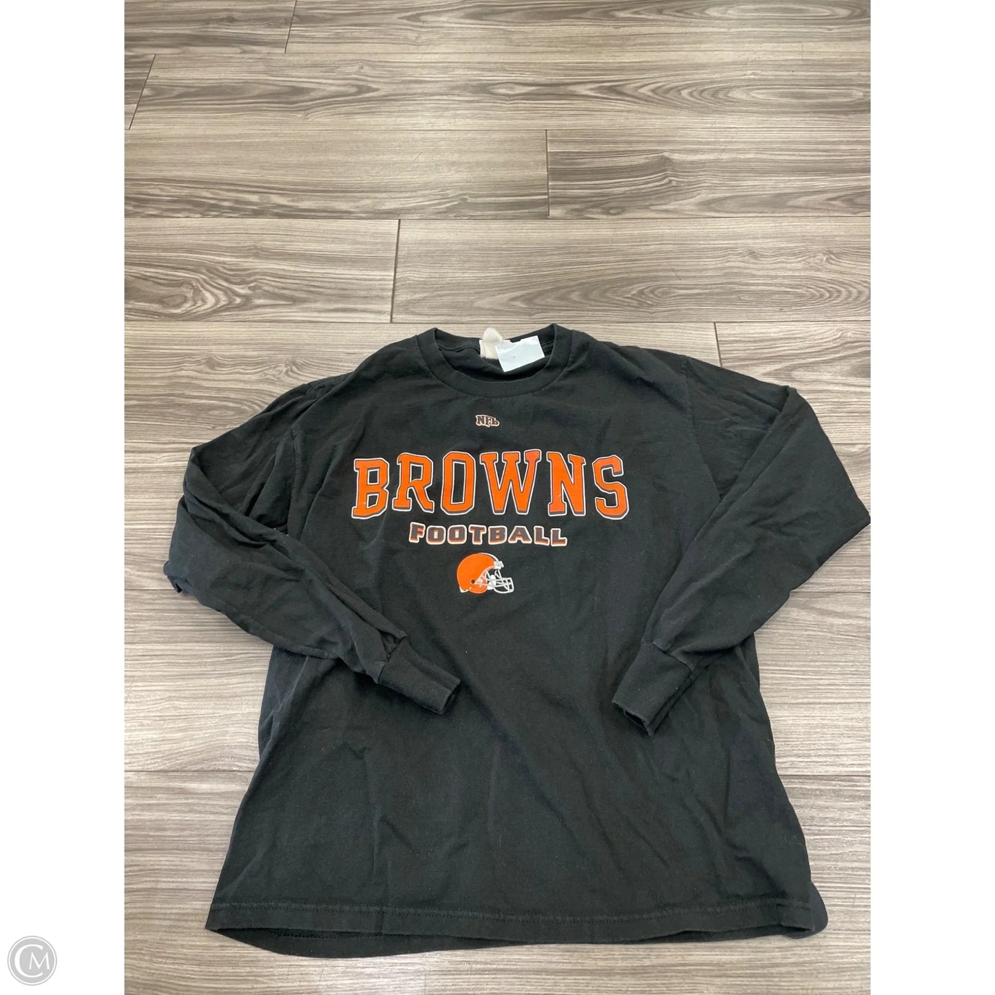 Top Long Sleeve By Lee In Black, Size: L