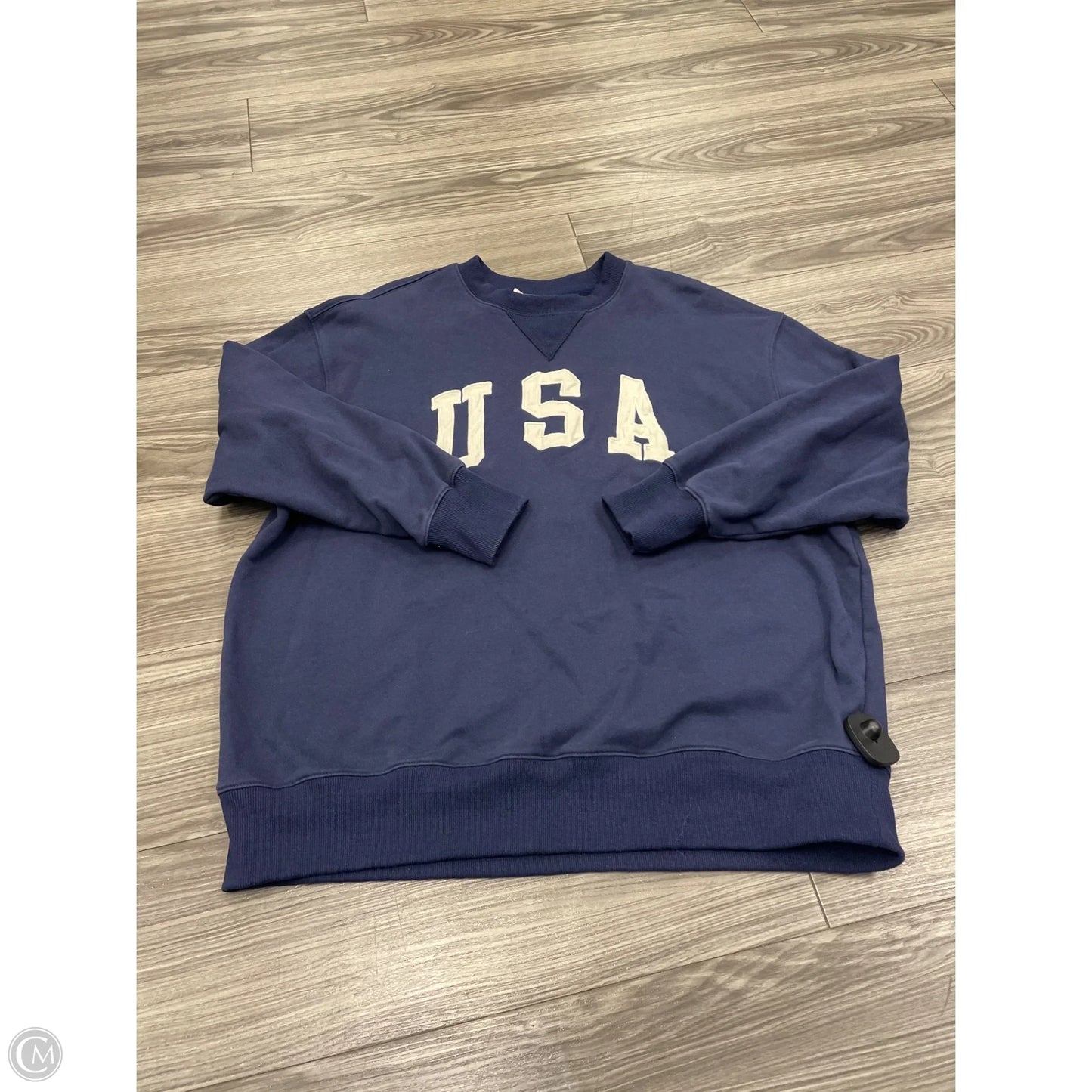 Sweatshirt Crewneck By By Together In Blue, Size: S