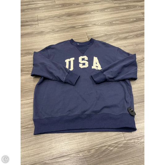 Sweatshirt Crewneck By By Together In Blue, Size: S