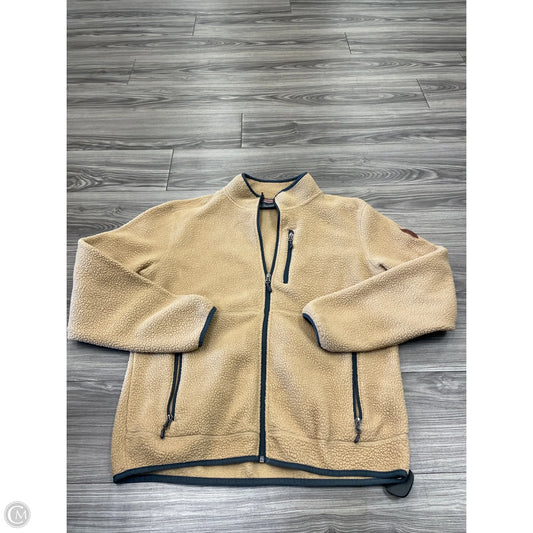 Jacket Fleece By Free Country In Brown, Size: S