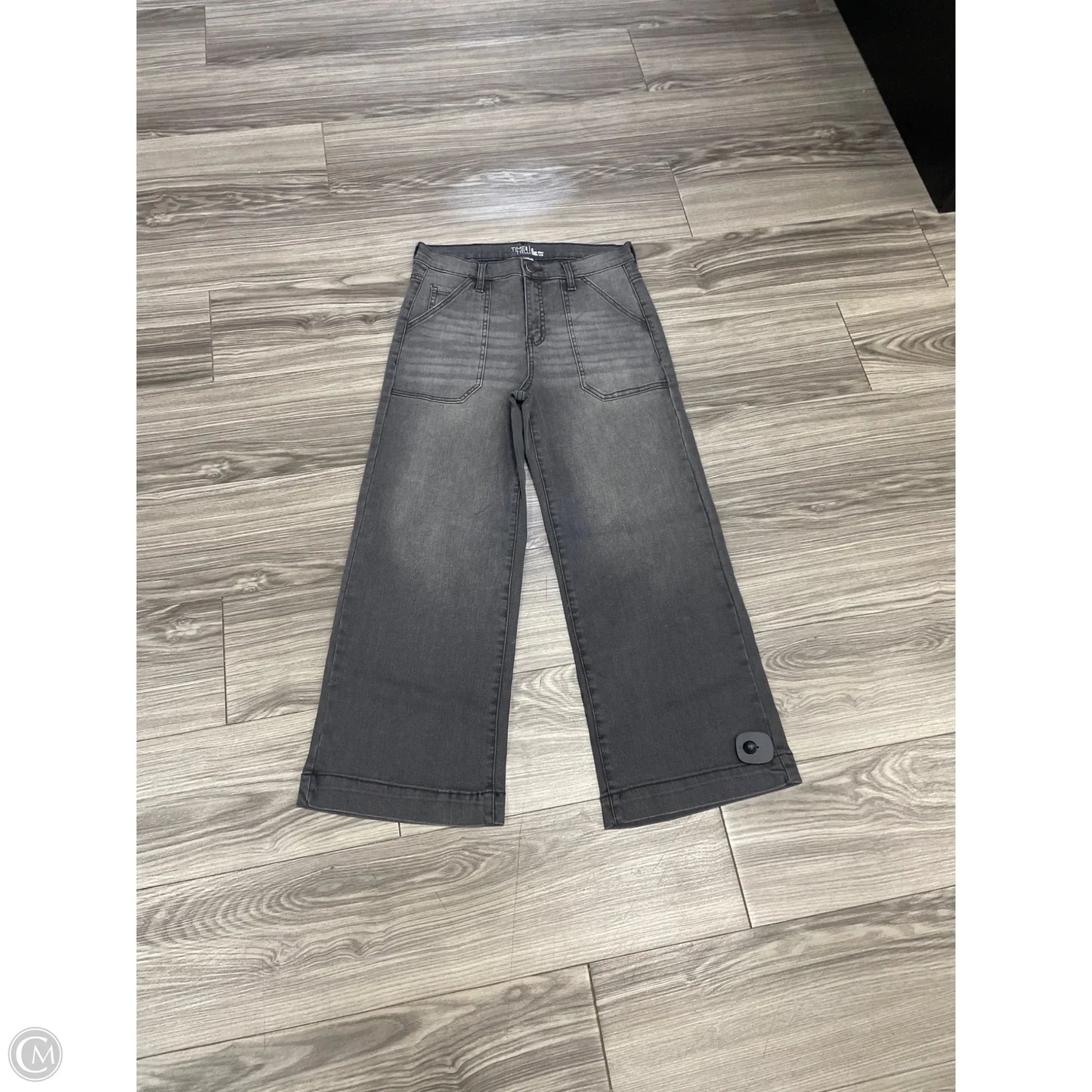 Jeans Wide Leg By Time And Tru In Black, Size: 6