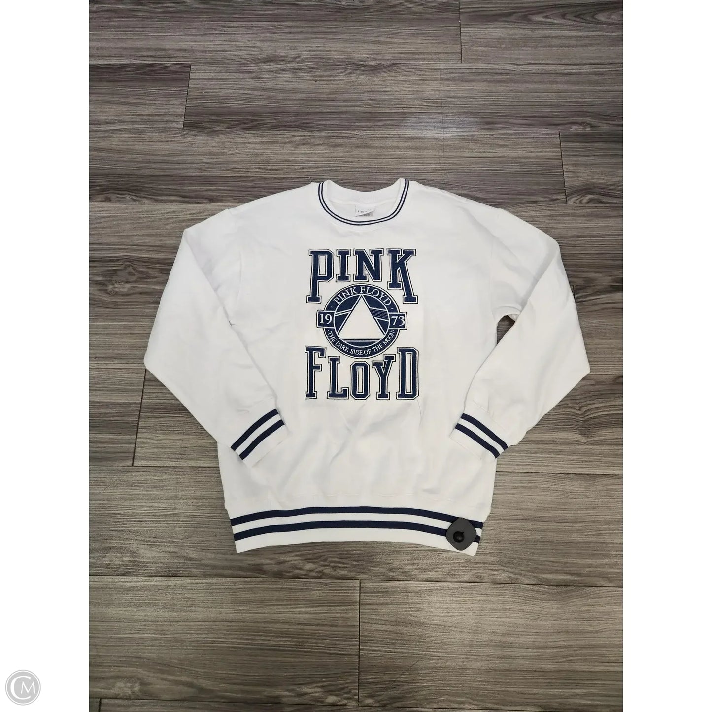 Sweatshirt Crewneck By Clothes Mentor In White, Size: M