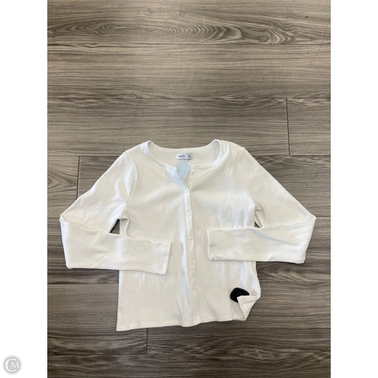 Top Long Sleeve By Hollister In White, Size: M