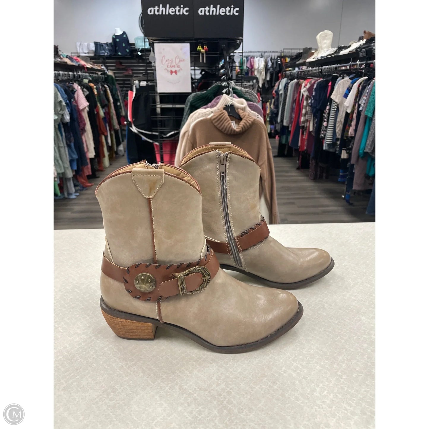 Boots Western By Roper In Grey, Size: 6.5