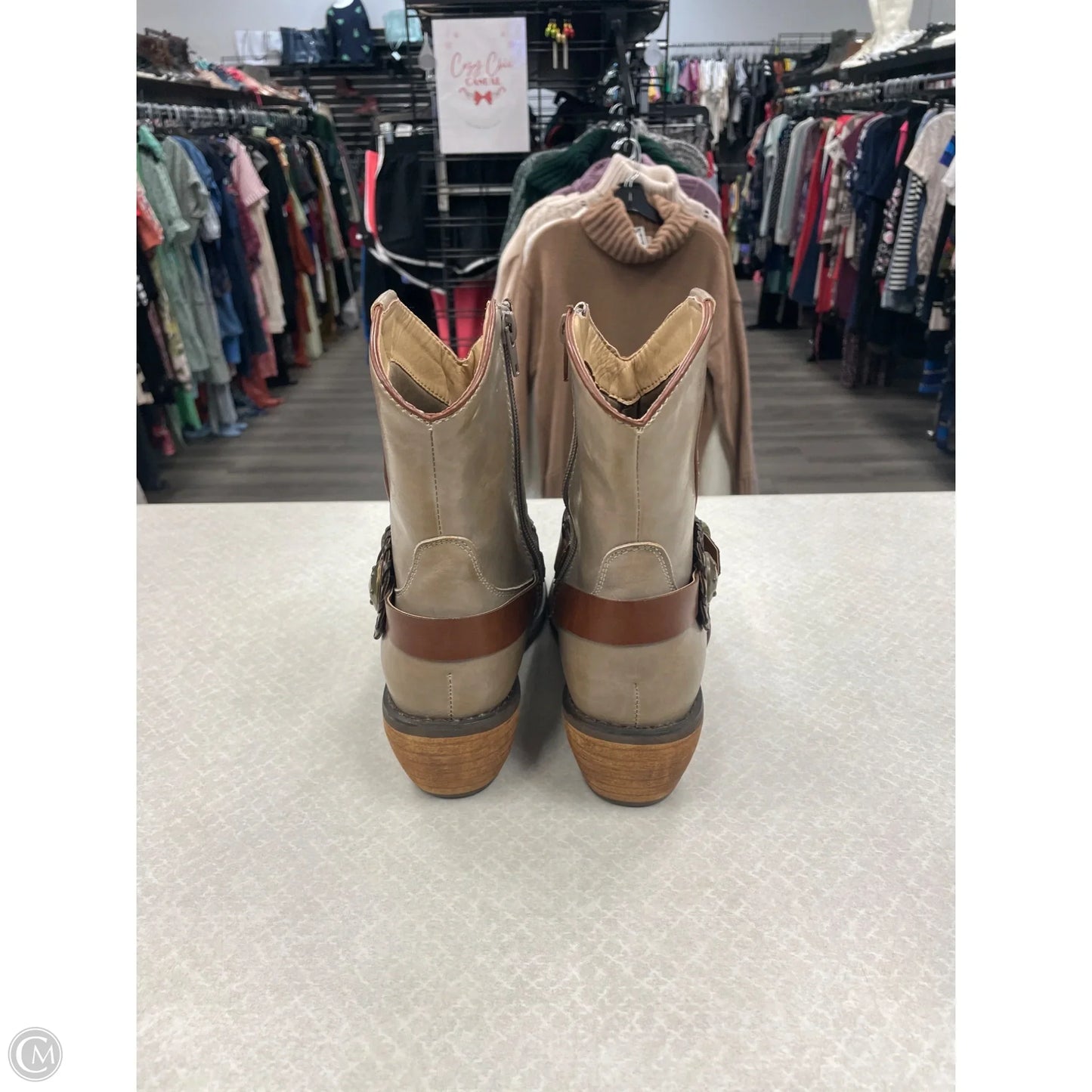 Boots Western By Roper In Grey, Size: 6.5