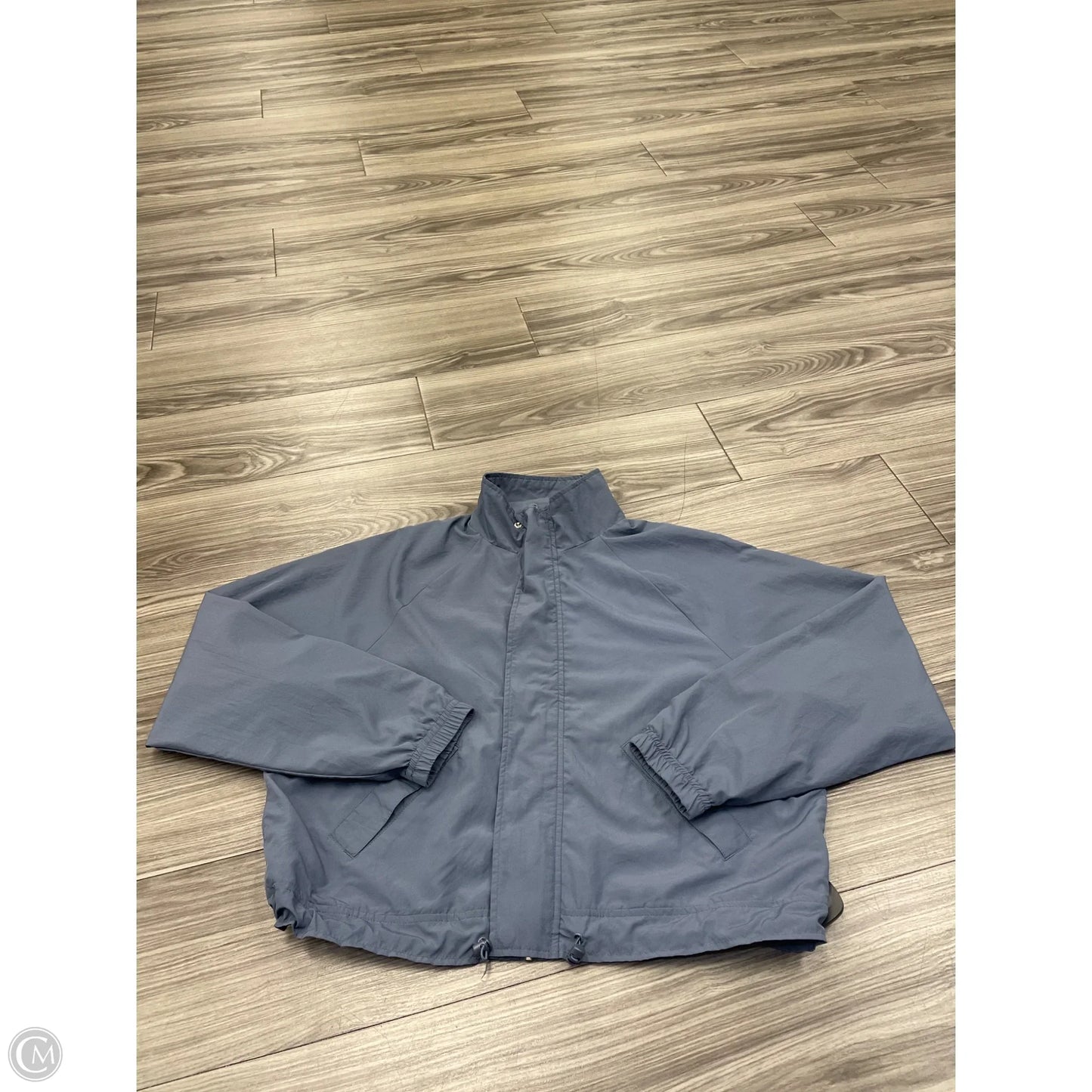 Jacket Windbreaker By Ultra Flirt In Blue, Size: M