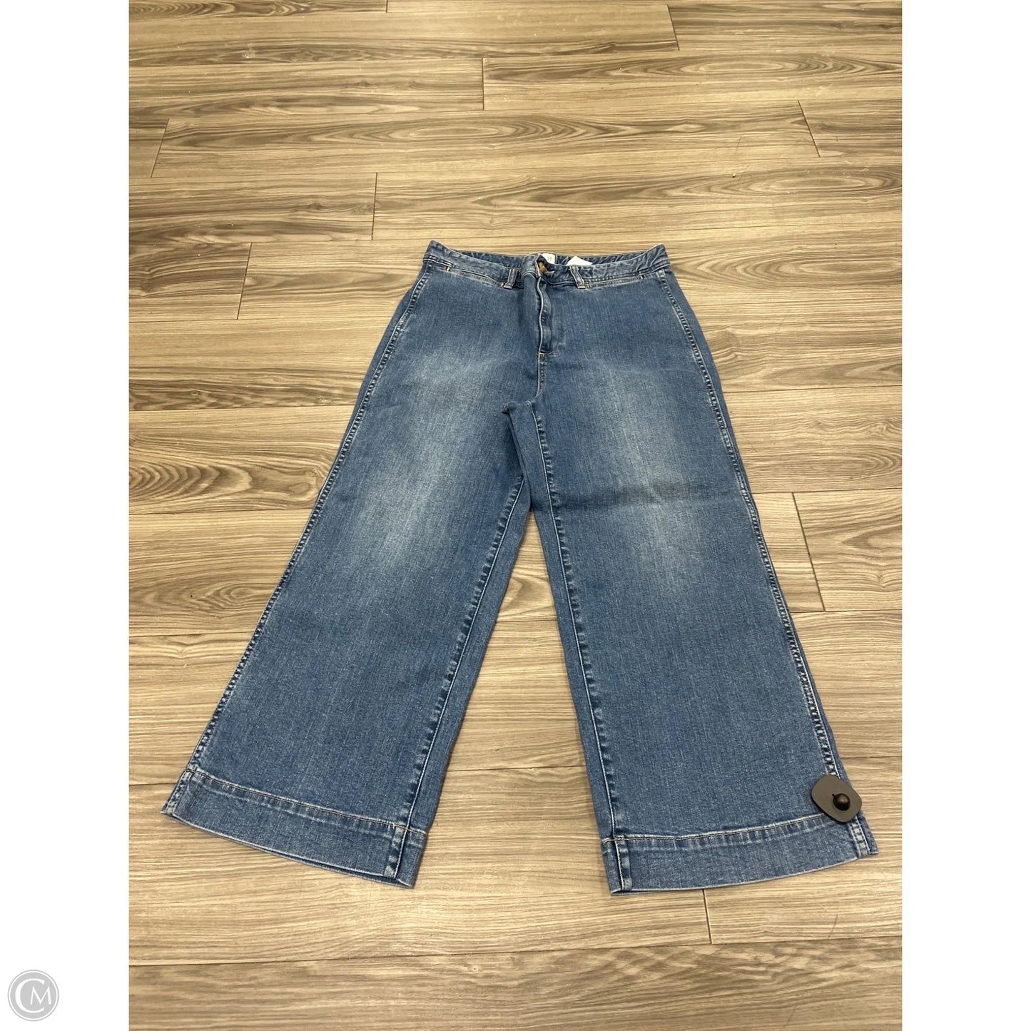 Jeans Wide Leg By Gap In Blue, Size: 14