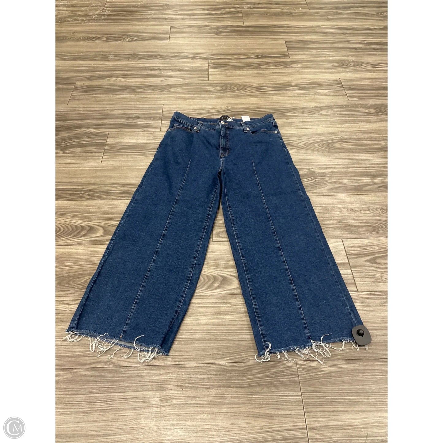 Jeans Wide Leg By Banana Republic In Blue, Size: 14