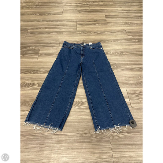 Jeans Wide Leg By Banana Republic In Blue, Size: 14