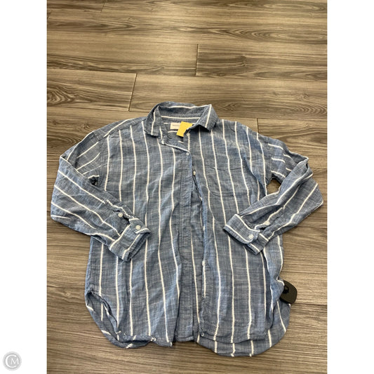 Top Long Sleeve By American Eagle In Striped Pattern, Size: Xs