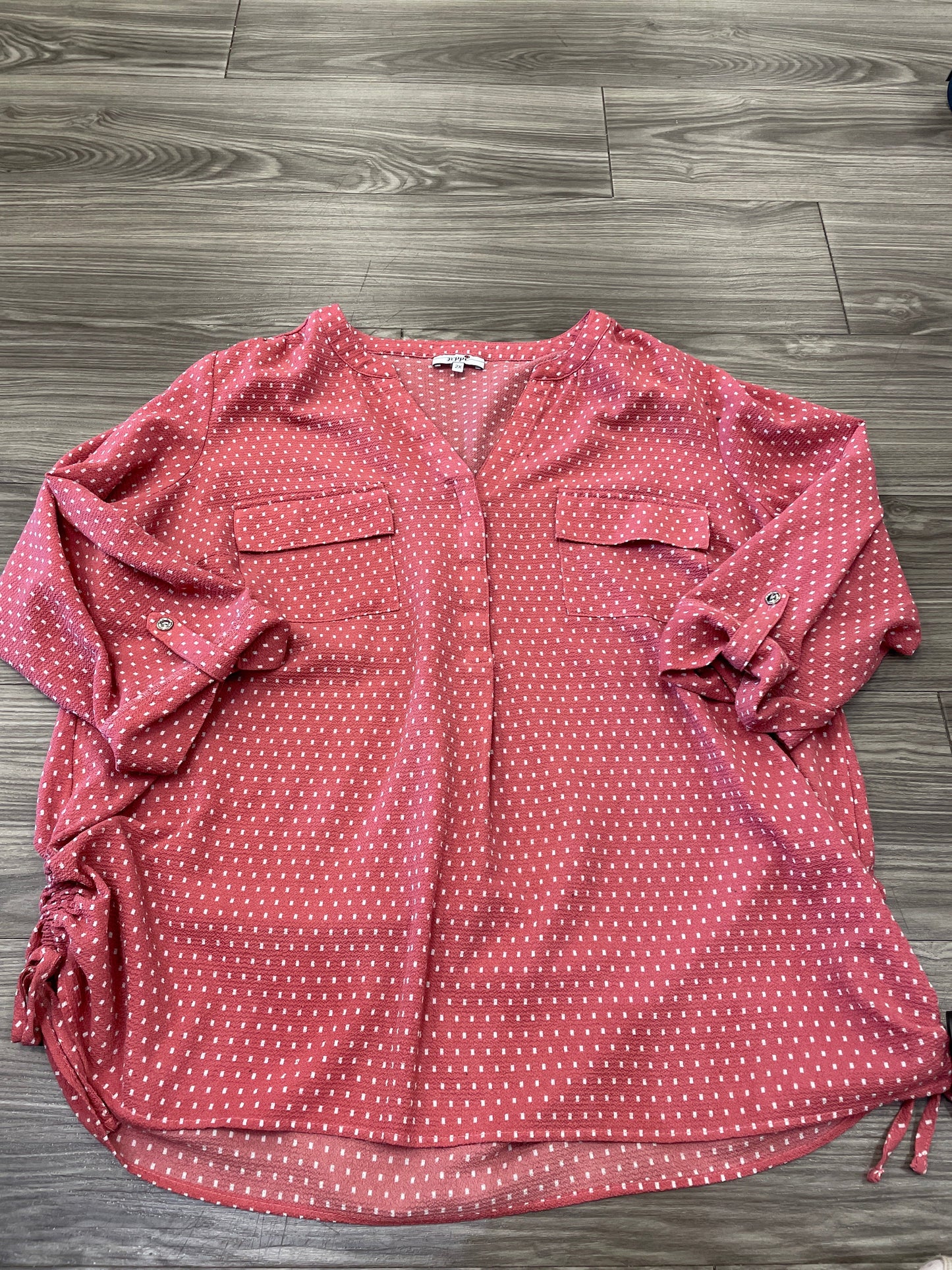 Pink Top Long Sleeve Clothes Mentor, Size 2x