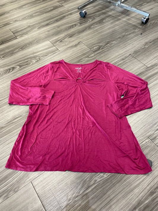 Pink Top Long Sleeve Torrid, Size 4x