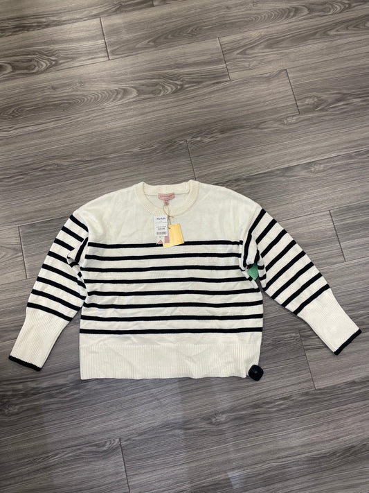 Sweater By Philosophy In Striped Pattern, Size: Xl