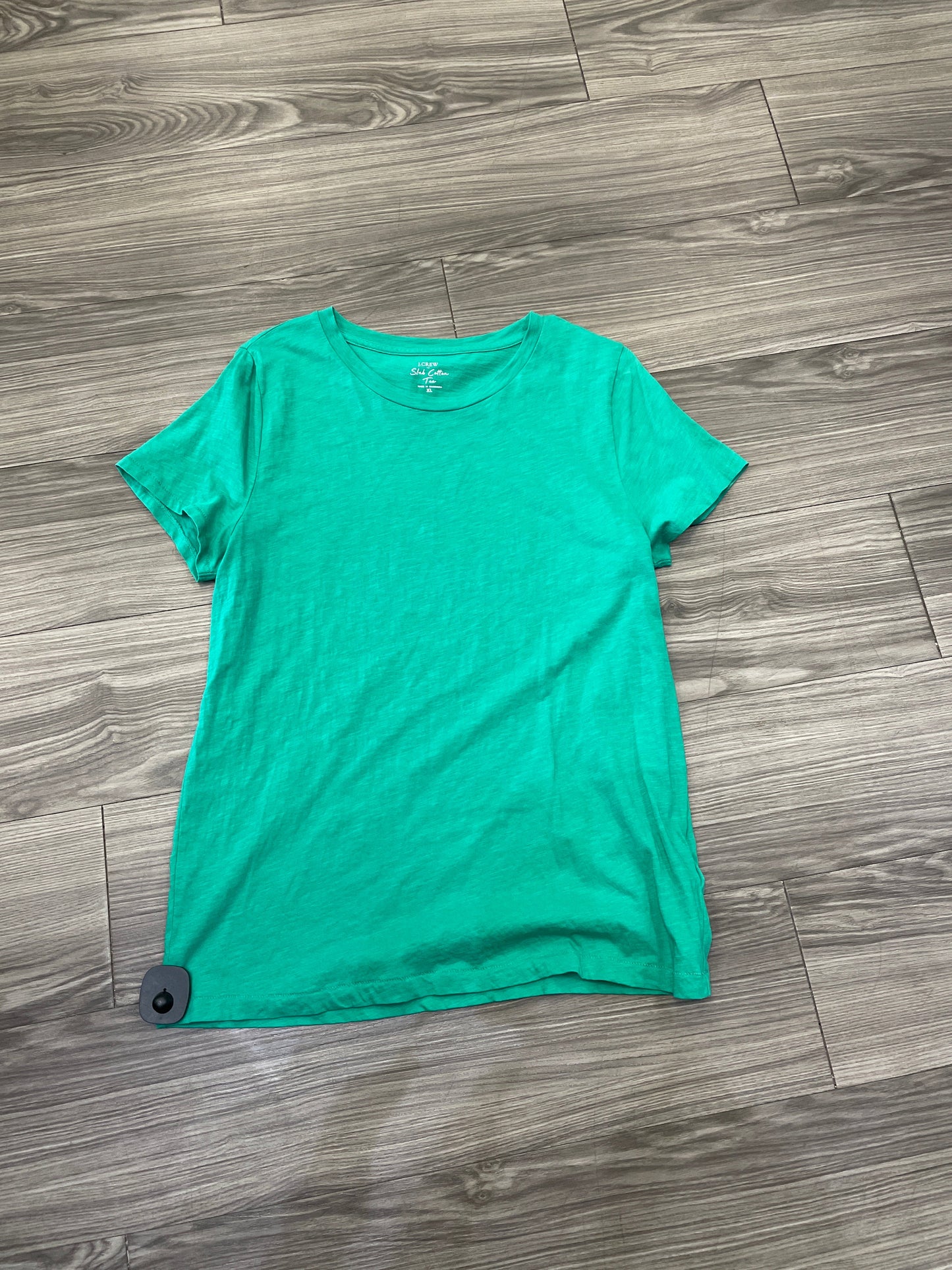 Top Short Sleeve By J. Crew In Green, Size: Xl