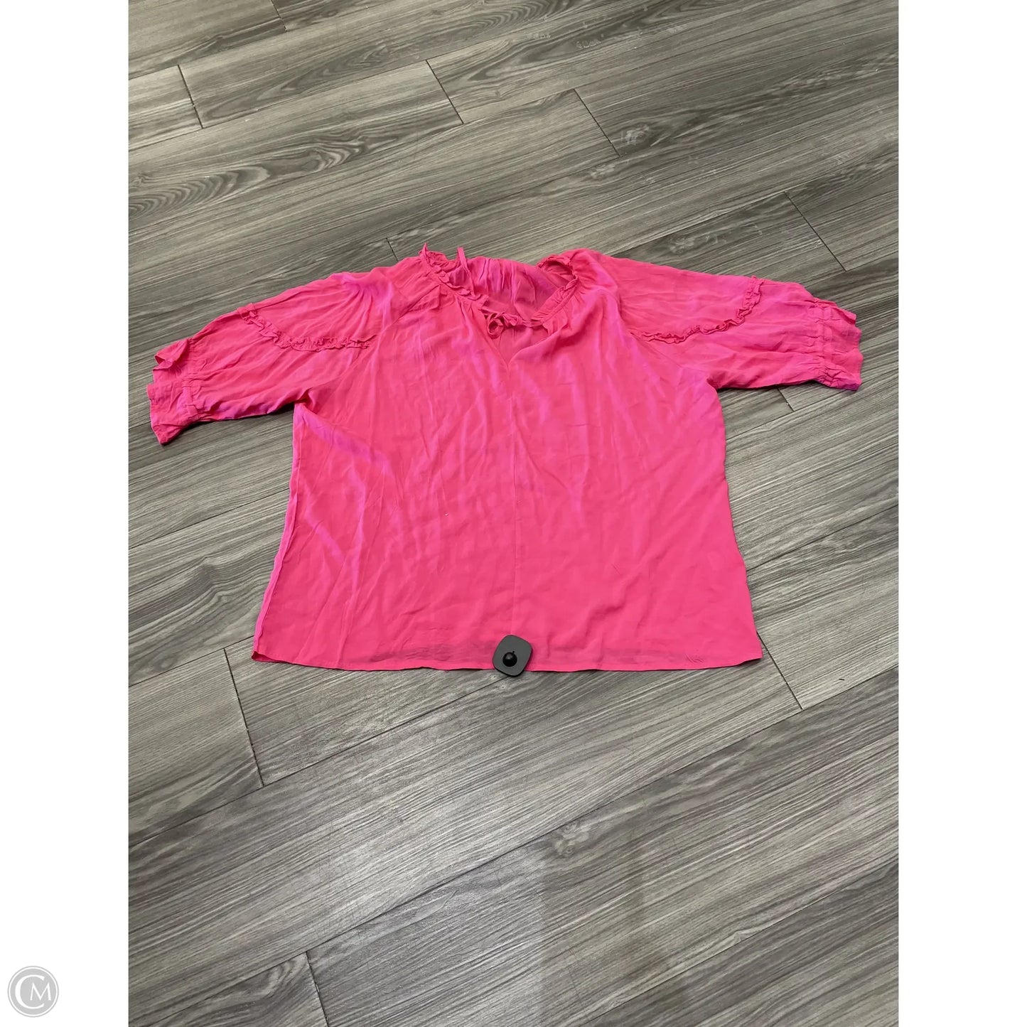 Top 3/4 Sleeve By Coco And Carmen In Pink, Size: L