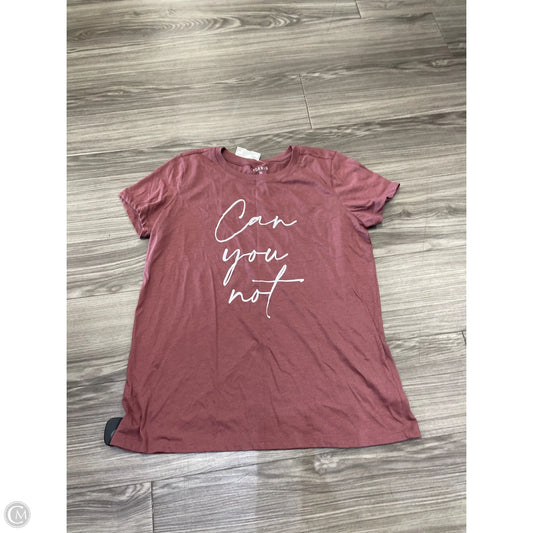 Top Short Sleeve By Torrid In Maroon, Size: L