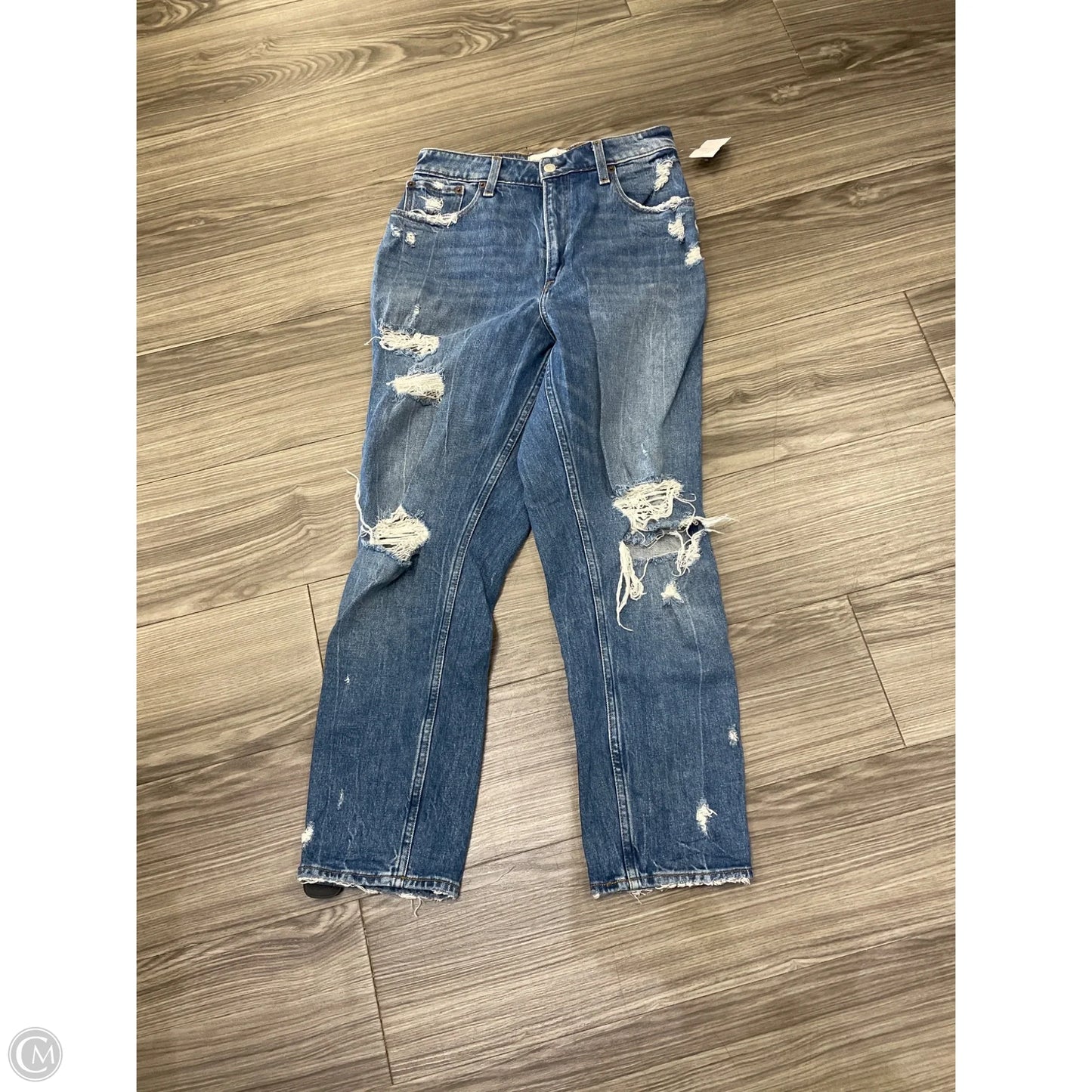 Jeans Straight By Abercrombie And Fitch In Blue, Size: 8