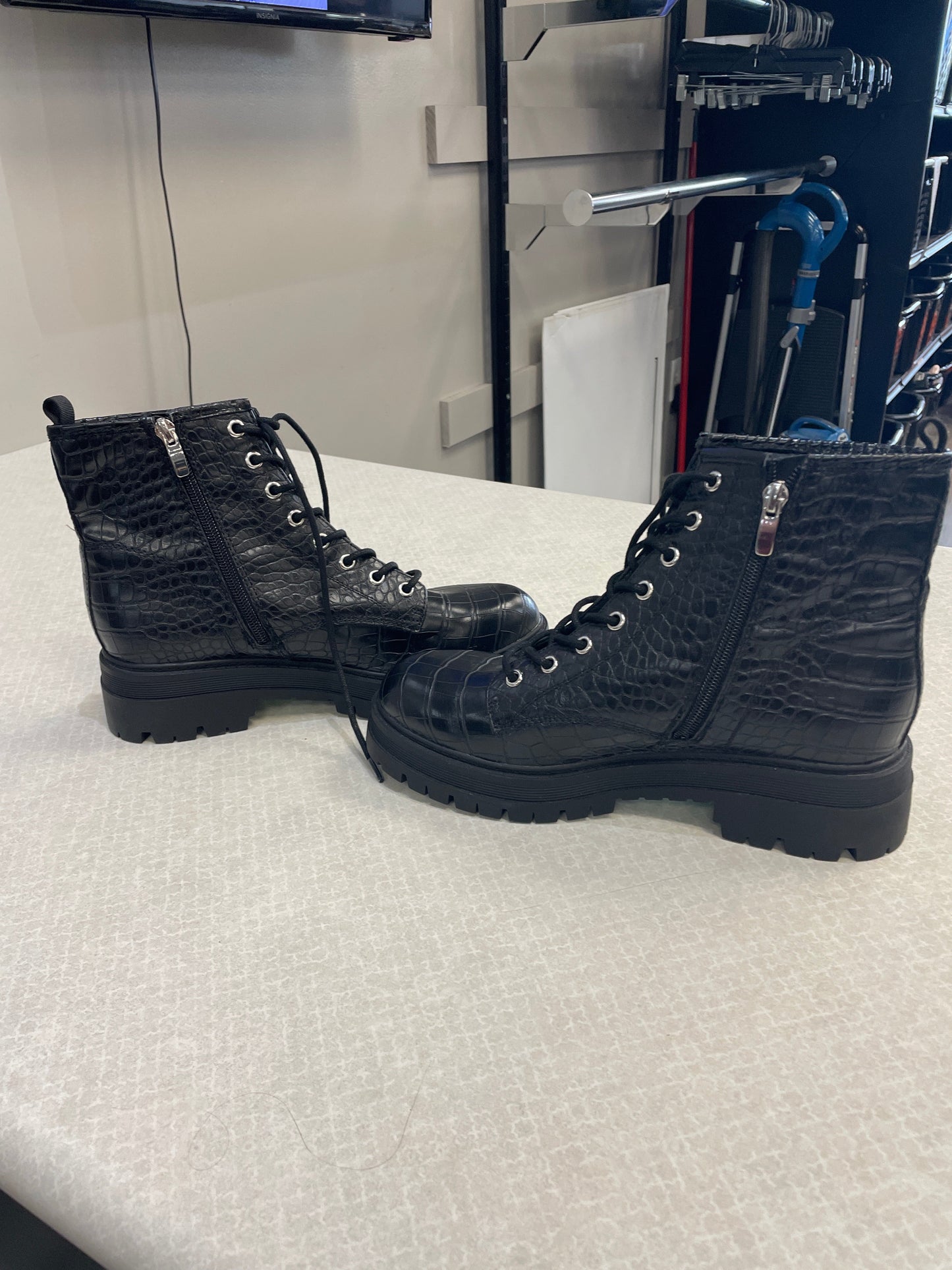 Boots Combat By Nine West In Black, Size: 9