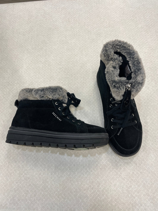 Boots Snow By Skechers In Black, Size: 6.5