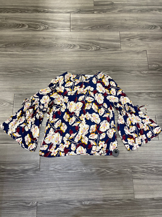 Blouse Long Sleeve By Rose And Olive In Blue, Size: M