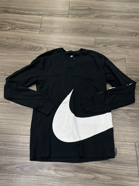 Athletic Top Long Sleeve Crewneck By Nike Apparel In Black, Size: S