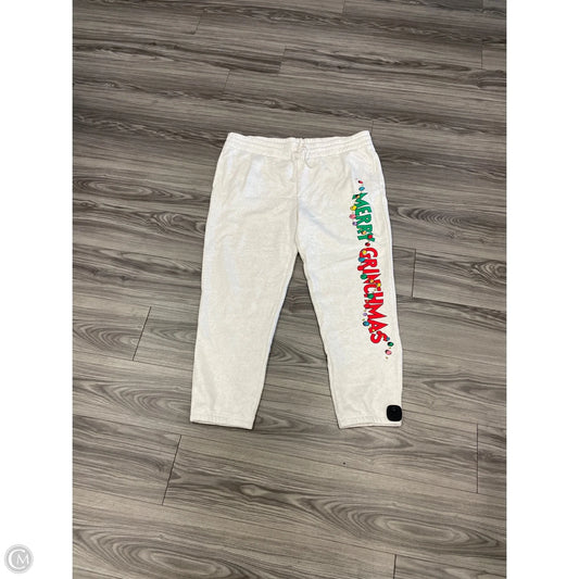 Pants Lounge By Clothes Mentor In White, Size: 2x