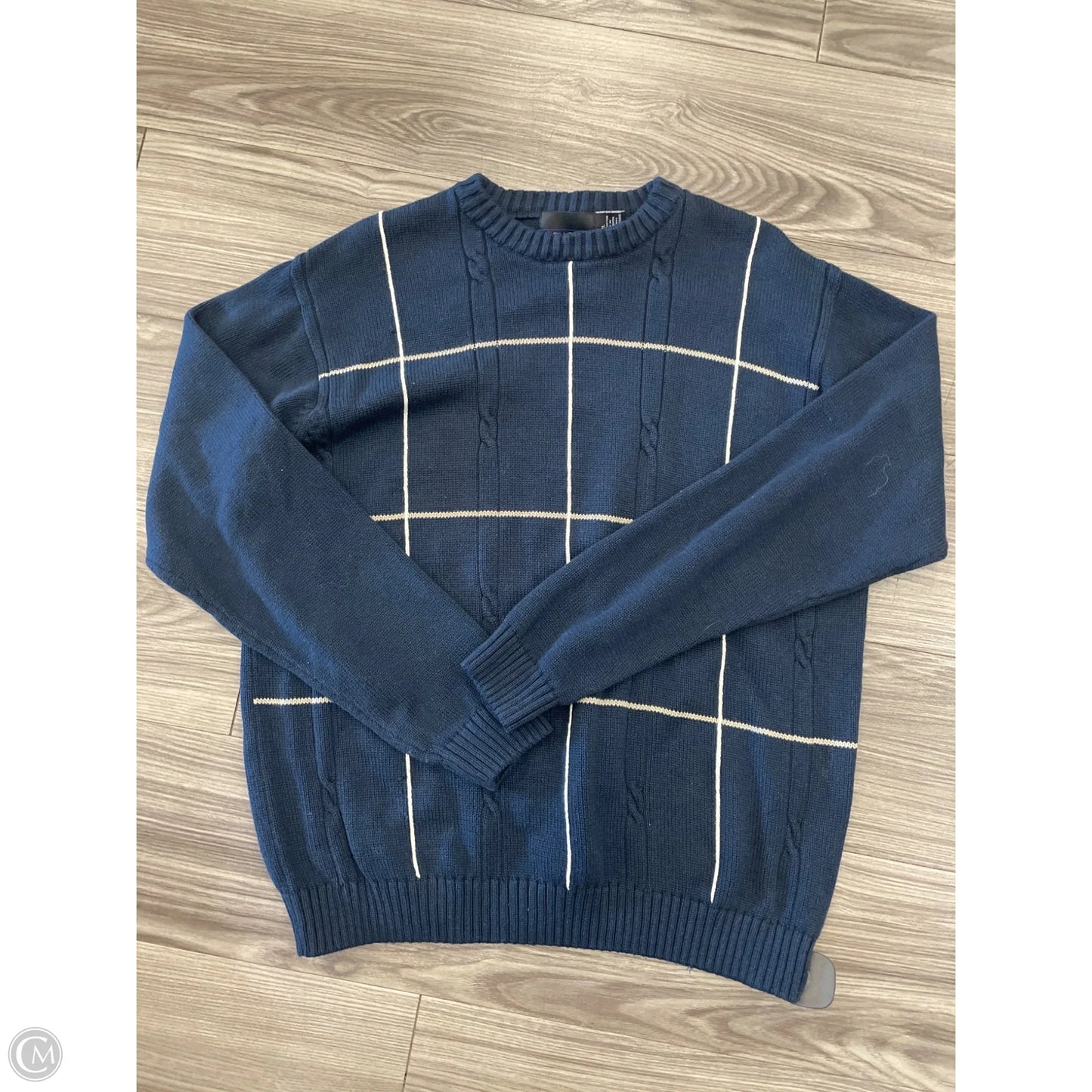 Sweater By Bill Blass In Blue, Size: Xl