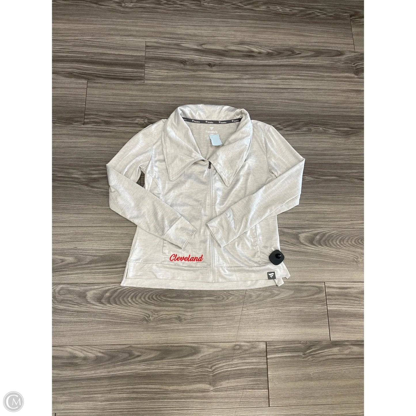 Athletic Jacket By Fanatics In Grey, Size: M
