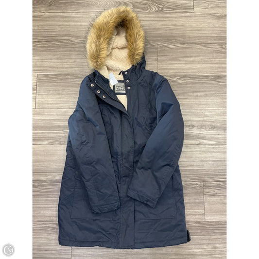 Jacket Faux Fur & Sherpa By Levis In Navy, Size: L