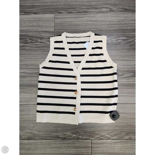 Vest Sweater By Clothes Mentor In Striped Pattern, Size: Xs
