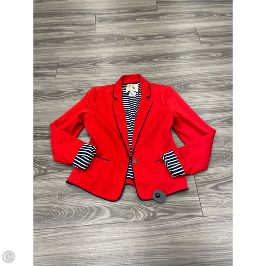 Blazer By Clothes Mentor In Red, Size: S