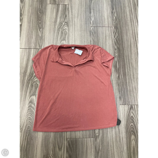 Top Short Sleeve Basic By Green Envelope In Pink, Size: L