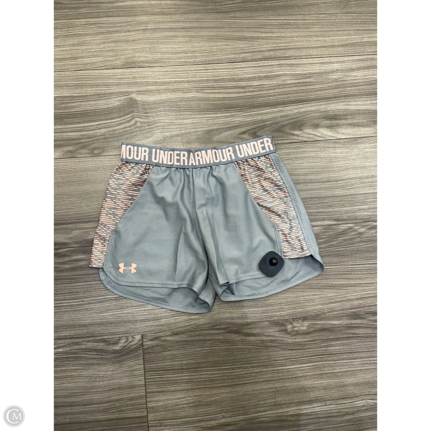 Athletic Shorts By Under Armour In Grey & Pink, Size: Xs
