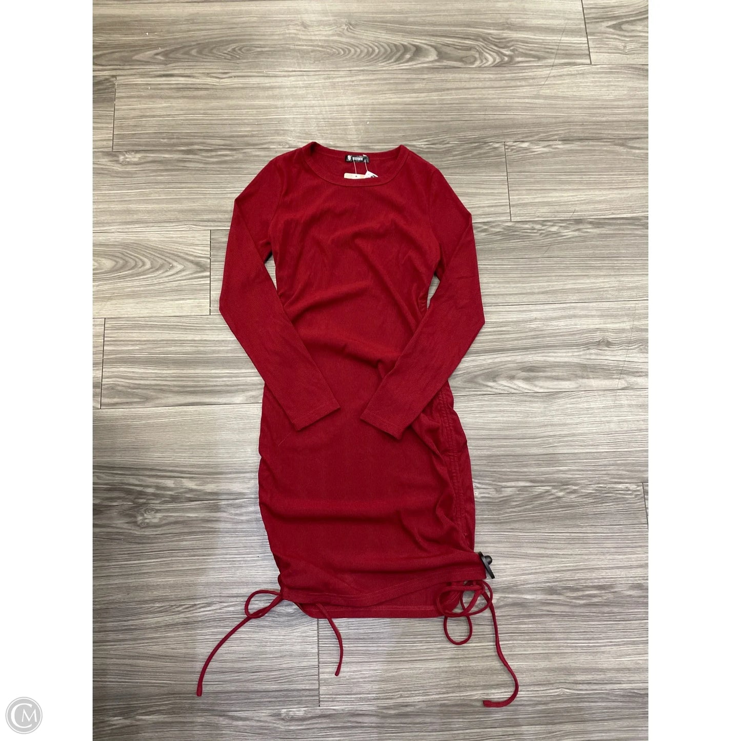 Dress Casual Midi By Btfbm In Maroon, Size: S