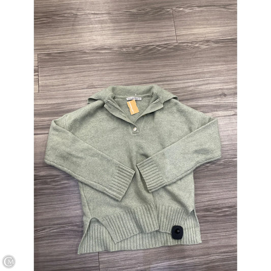 Sweatshirt Collar By Abercrombie And Fitch In Green, Size: Xxs