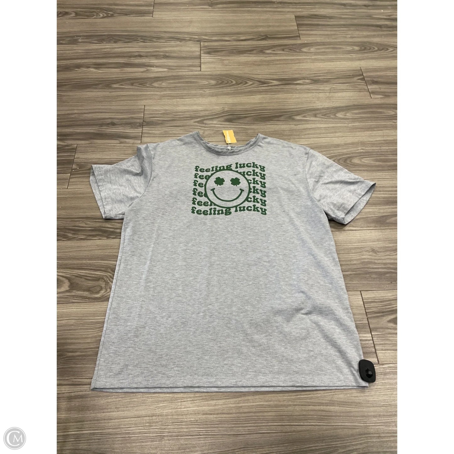 Top Short Sleeve By Clothes Mentor In Grey, Size: 2x