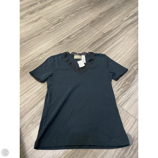 Top Short Sleeve By Liz Claiborne In Black, Size: S