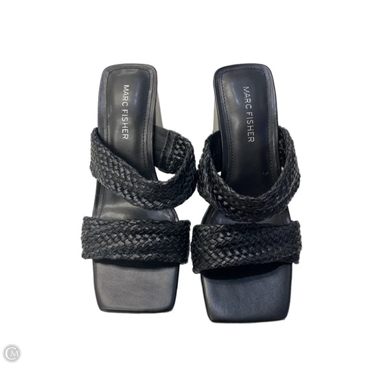 Sandals Heels Block By Marc Fisher In Black, Size: 7