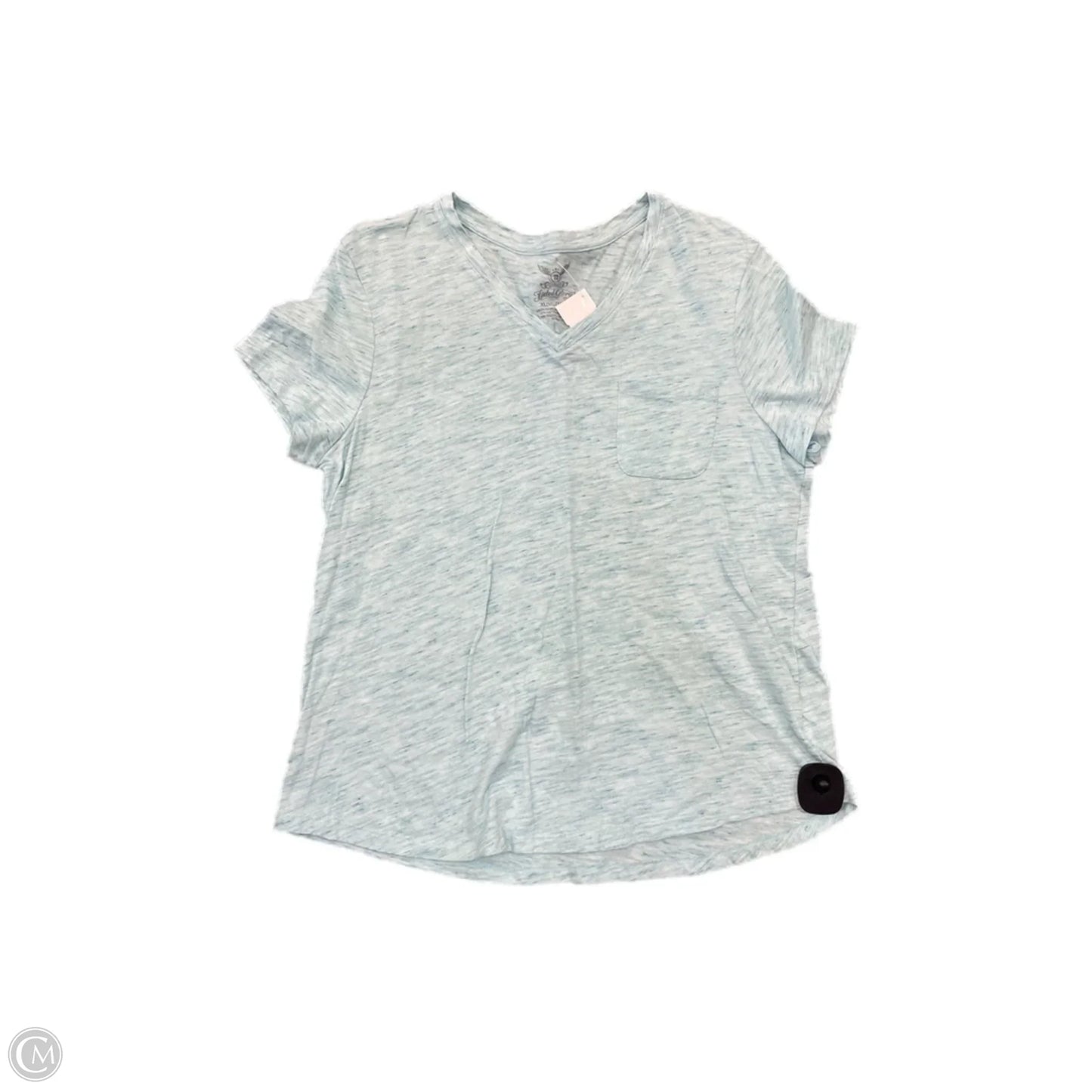 Top Short Sleeve Basic By Faded Glory In Blue, Size: Xl