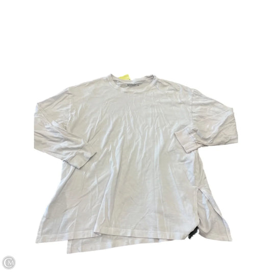 Top Long Sleeve By Abercrombie And Fitch In White, Size: L