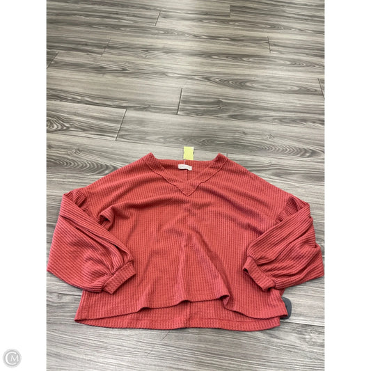 Top Long Sleeve By Altard State In Red, Size: M