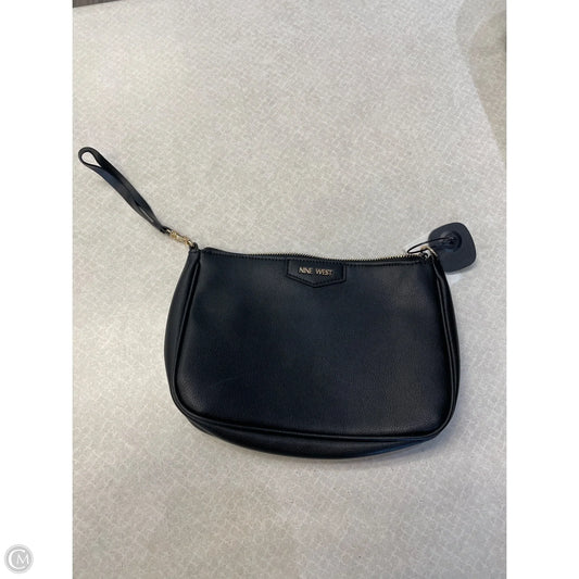 Clutch Leather By Nine West, Size: Medium