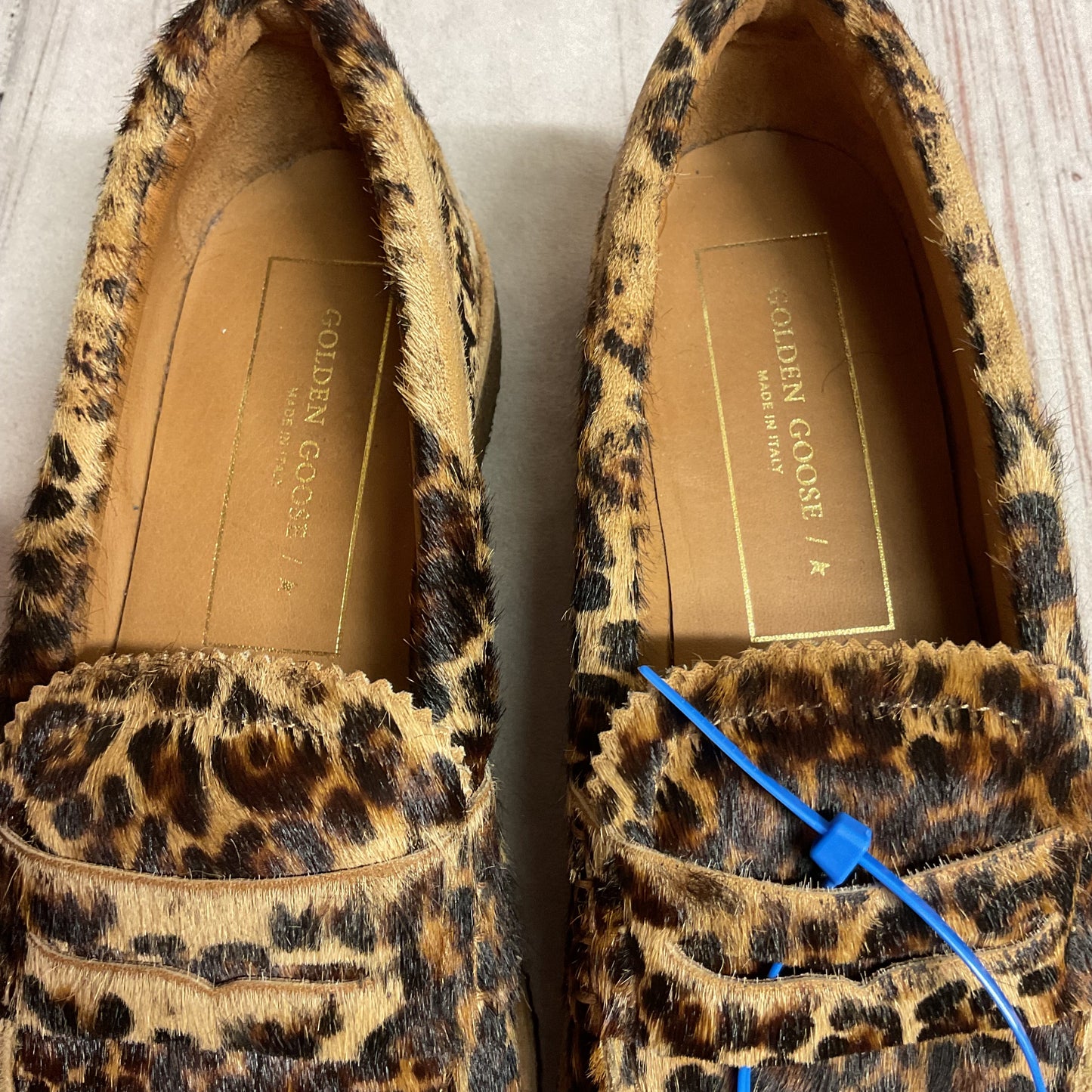 Shoes Luxury Designer By Golden Goose In Animal Print, Size: 39
