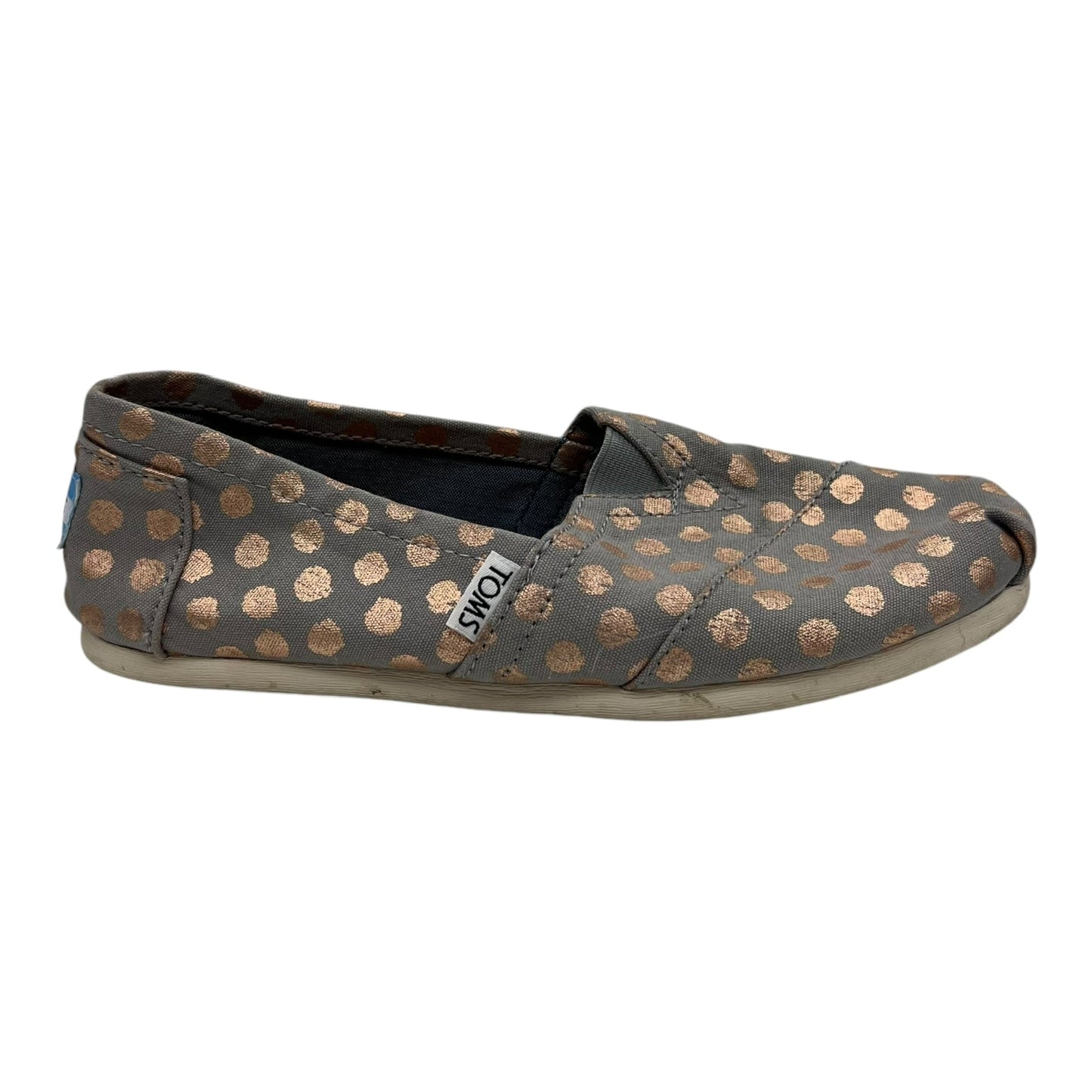 Shoes Flats By Toms In Grey, Size:6