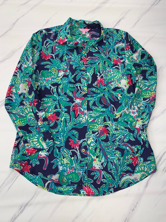 Top Long Sleeve Designer Lilly Pulitzer, Size L
