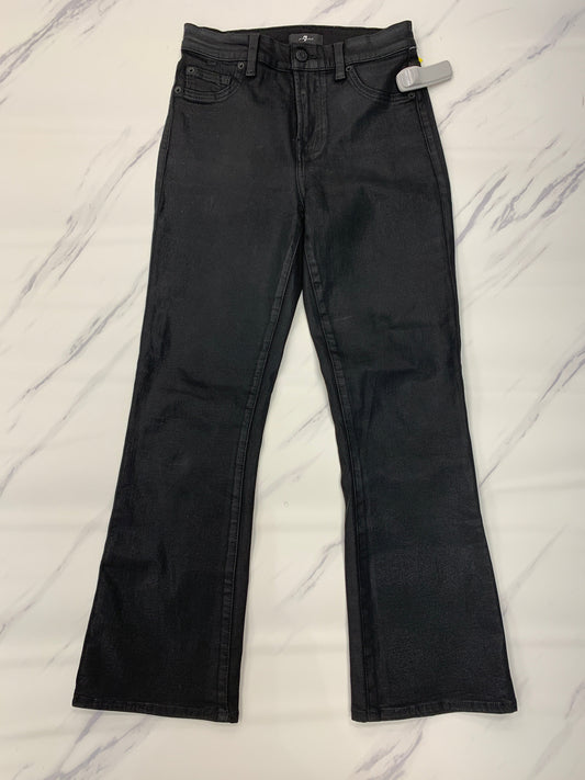 Jeans Boot Cut By 7 For All Mankind In Black, Size: 0