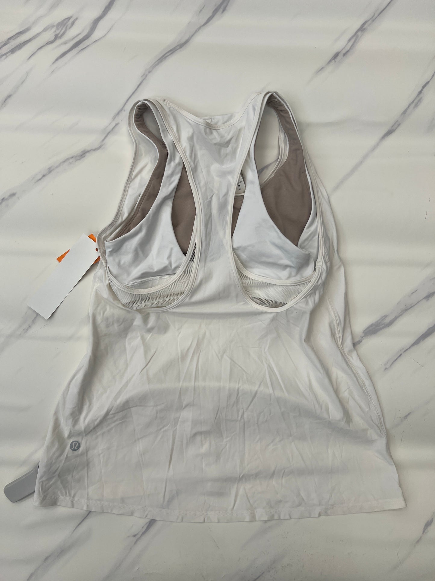 Athletic Tank Top By Lululemon In White, Size: 4