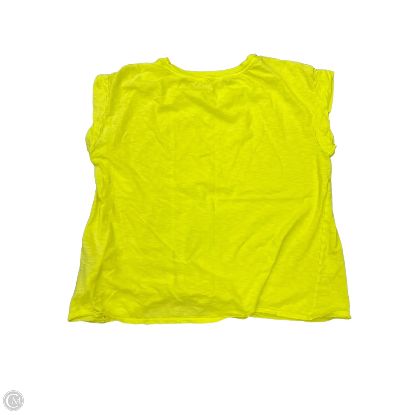Top Short Sleeve By Sundry In Chartreuse, Size: Xl