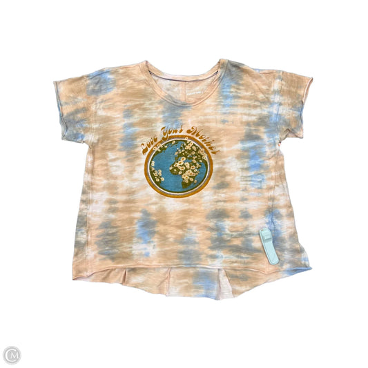 Top Short Sleeve By Anthropologie In Tie Dye Print, Size: S